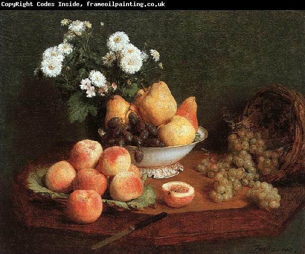 Henri Fantin-Latour Flowers and Fruit on a Table